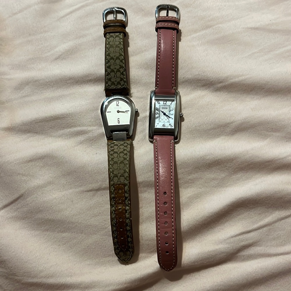 Two Coach watches